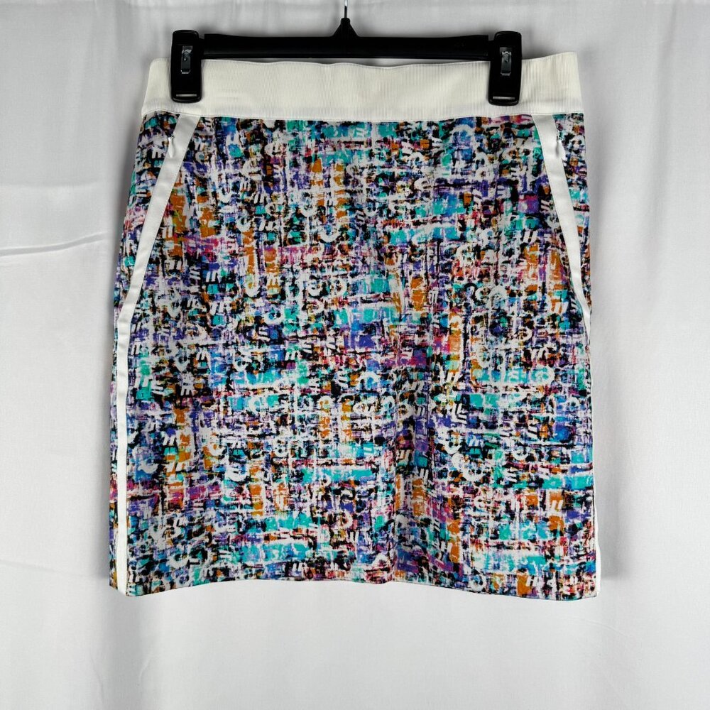 Etcetera colorful mini skirt women’s size 4